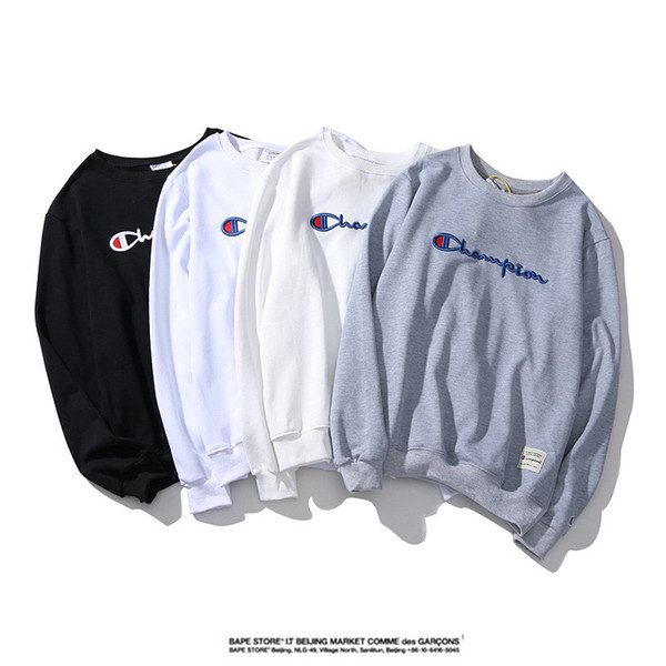 Champion Women Men Hoodie Unisex Classic Embroidery Letters Jumper Sweater Couples Brand Hip Hop Pullover Sweatshirt Full Sleeve Tops C92501