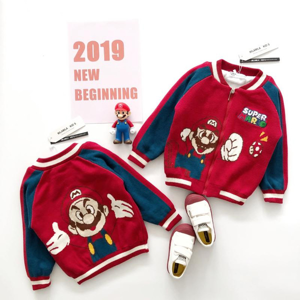 Tonytaobaby Winter New Boys and Girls' Small Children's Zipper Cardigan Sweater Toddler Girl Sweater