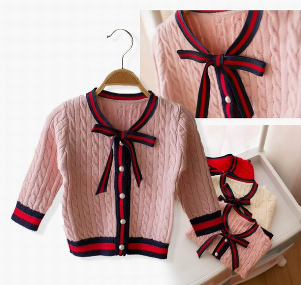 Baby Girl Cardigan Spring Autumn Knitting Cotton Long Sleeve Sweater Kids Coat Baby Clothes 1-4Y E255