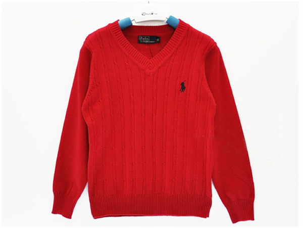 2019 New Hot Sale Baby Boys Girls Knitted Pullover Sweaters Brand Clothes Children POLO Sweater Spring Autumn Kids Sweatshirt