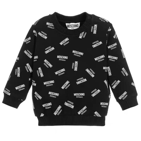 2-7Years 2020 New Kids Long Sleeve Pullover Letters Printed Sweaters Children Luxury Tops Sweatshirts Boys Girls Sweaters Retail