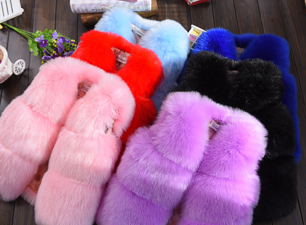 1-10years Children fashion clothing Autumn Winter Faux fur Baby Coats for Girls Jackets For Kids Clothes Top baby Girls Outwear