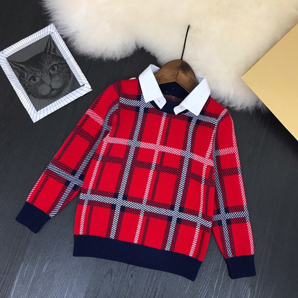 Children knitted sweater 2020 kids fashion clothing boys stand collar pullovers WSJ002 #122046