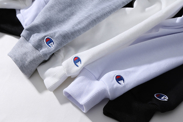 Adult Champion Brand Hoodie Top Crew Neck Women Men Embroidery Letters Sweater Couples Hip Hop Pullover Sweatshirt Autumn Clothes Hot C92501