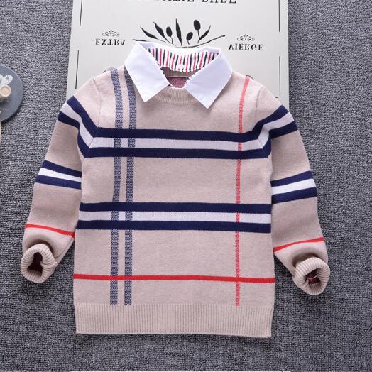 2-7 Years Winter and Autumn Brand Designer Boys Clothing Long Sleeve Pullover Sweater Outdoor Clothing for Children Gift Toddler