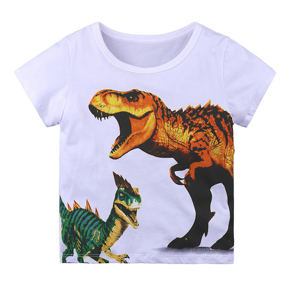 Toddler Infant Baby Boys Clothes Cotton short sleeve summer T Shirts O Neck dinosaur design boys Top for 1-6y T-shirt