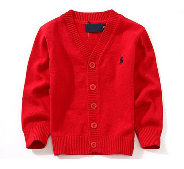 Children Sweaters New 2019 Spring Boys Girls Child 100% Cotton knit cardigans For 1-6 Ages Kids Baby Cardigan Sweaters 7 Color