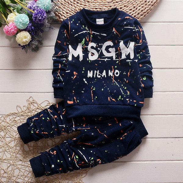 Baby Boys girls Camouflage Sweater suit 2018 Spring Autumn Children pullover + trousers 2 PCS baby Tracksuits Kids Clothing set