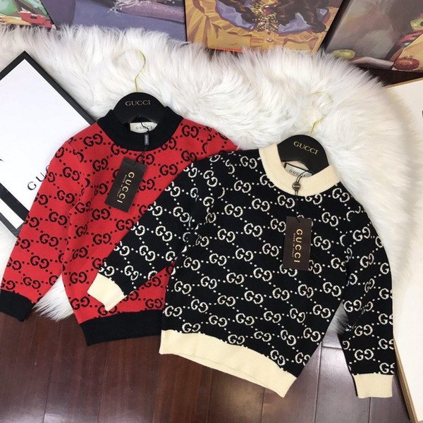 Baby Kids Clothing Winter Girls 2018 Children Dresses Sweater Korean Children's Garment Rendering Round Neck Pullover In Will Knitting