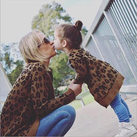 Vieeoease Boys Girls Sweater Leopard Cardigan 2018 Autumn Winter Fashion Knitting Long Sleeve Kids Clothing EE-877