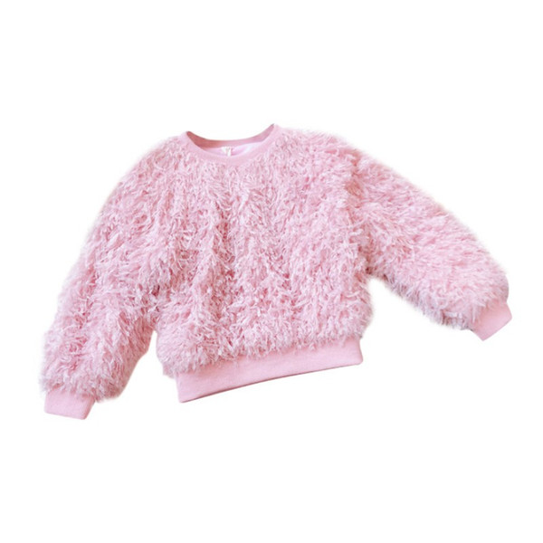 Baby Girls Sweaters Winter Hairy Kids Clothes Girl Christmas Sweater Children Clothing Tops Pullover