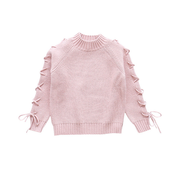 2018 Teenage Girls Sweaters Spring Autumn Girls Long Sleeve Knitted Clothes Kids Sweater for Coat 6 -10 Years