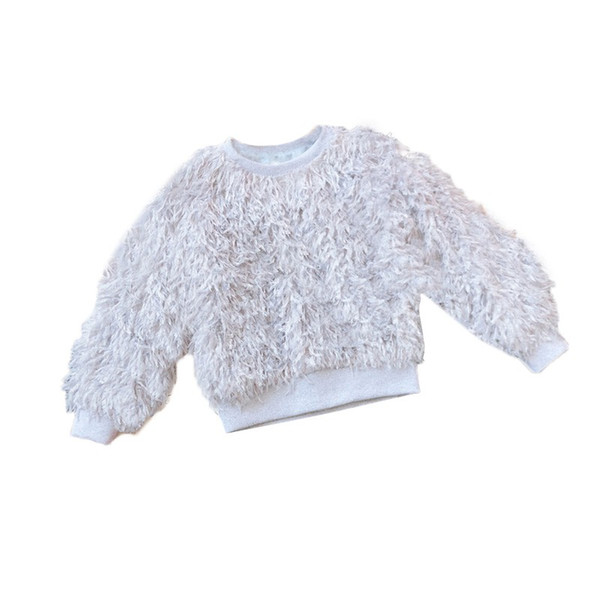 Winter Children Clothing Tops Pullover Baby Girls Sweaters Hairy Kids Clothes For Girl Christmas Sweater