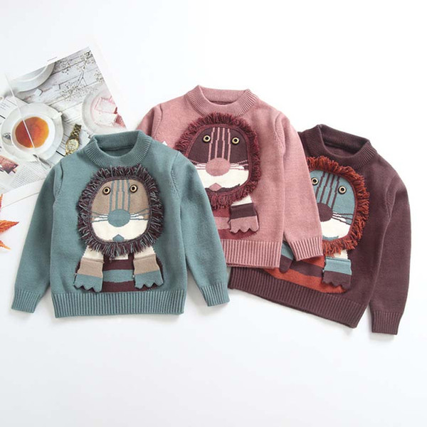 Autumn Winter Children Sweaters cute Cartoon Kids Sweater Girls Sweaters boys Pullover Sweaters Knitting Patterns baby Sweater Tops A2103