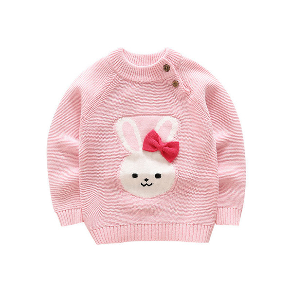 good quality kids casual cartoon sweater baby girls boys long sleeve fashion o neck thicken wool sweater children winter tops