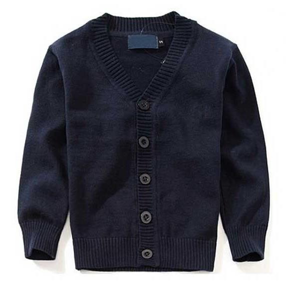 New Brand Boy Sweater 100% cotton baby sweater children's clothes V-neck polos sweaters High Quality kids outerwear Girl sweater