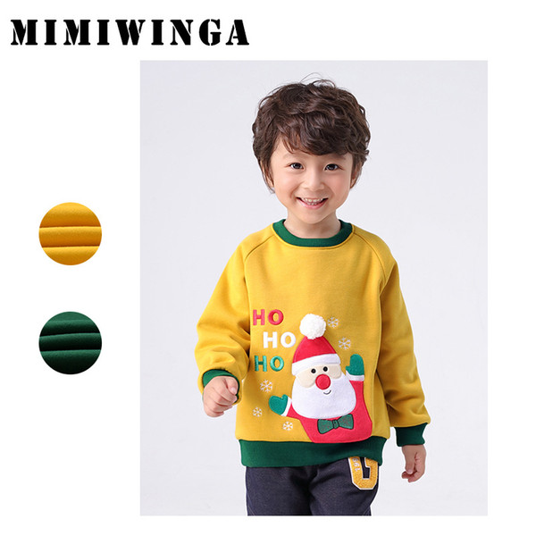 Cross-border autumn and winter children's sweater children's clothing Christmas season Santa's sweater fleece boy's pullover wholesale