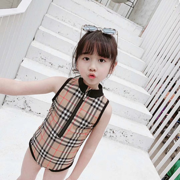 Kids Bathing Suits Girls One-piece Bikini 2019 Summer child Swimming Baby girls swimsuit