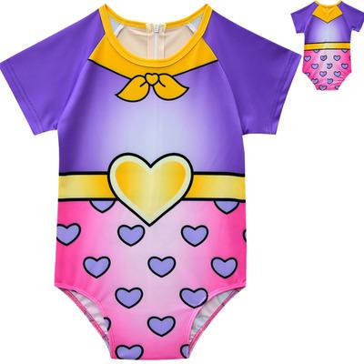 2019 summer new children's one-piece swimsuit girls cosplay doll cartoon swimsuit manufacturers direct sale