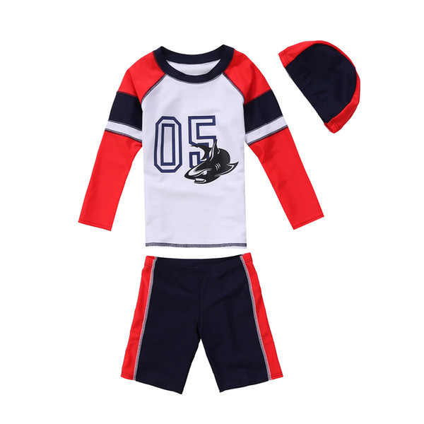 Vivobiniya Kid Boys and Girls Two Piece Swimsuits Rash Guard Set 3-7years Old