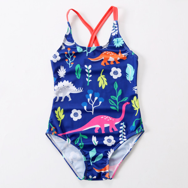 2018 New Swimsuit Girls One Piece Swimwear Animal Bandage Bodysuit Floral Children Beachwear Sports Swim Suit Bathing Suit