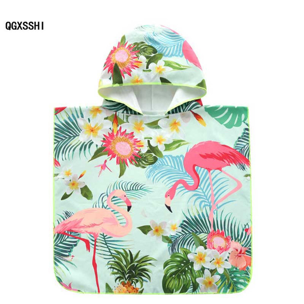 Quick Drying Children Swimsuit Kids Hooded Cloak Baby Swimming Bathrobe For Outdoors Beach Towel For Boys Girls Bathrobes Swimwear