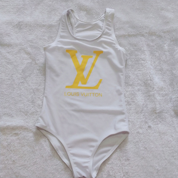 Children swimsuit letters seaside party comfortable children swimsuit solid color soft children swimsuit girls letter print swim