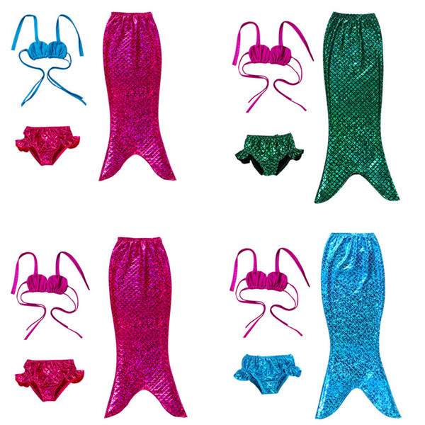 Girls Mermaid Tail Swimsuits Kids Mermaid Girls Swimsuits Kids Swimwear Mermaid Bathing Suits Swimming Costume Shell swimsuit