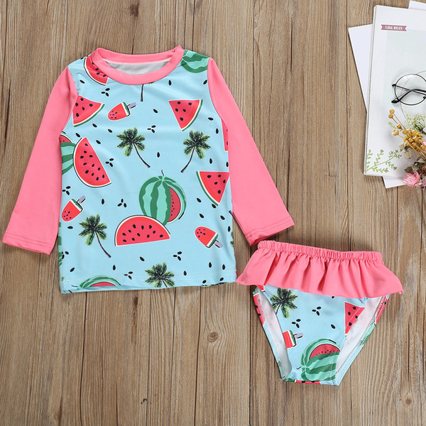 Toddler Kid Baby Girl Clothes Long Sleeve Tops Shorts Swiming Swimwear Casual Outfits Clothes Girls