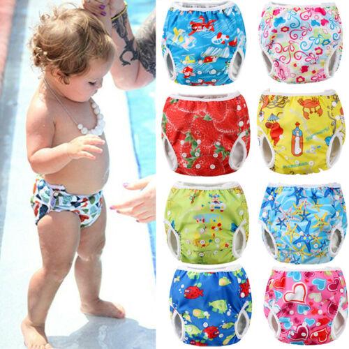 2019 New Adjustable Reusable Baby Summer Swim Diaper Swimming Trunks Waterproof Swimwear