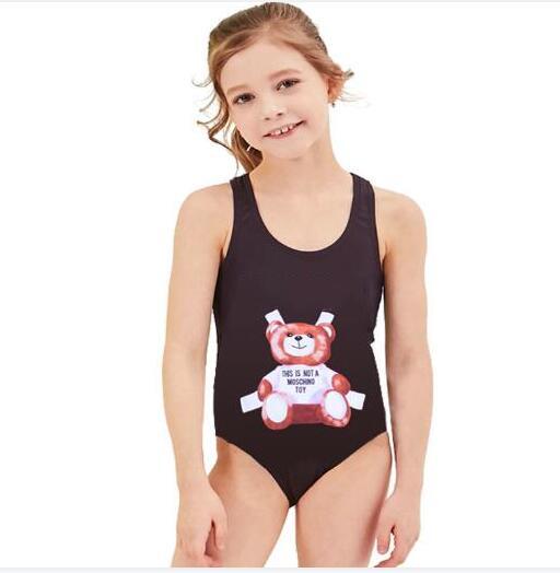 Summer One-piece swimming suit Girls Swimwear Cartoon Style Bikini For Children Swimsuit Kids Bathing Suit Beachwear