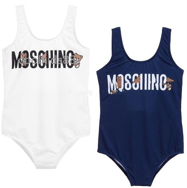 kids swimsuit Letter print one-piece Bikini Swimwear Designer Tag Swimsuit Bodysuit Sports Bathing Suit Beach Bikini baby girl clothes