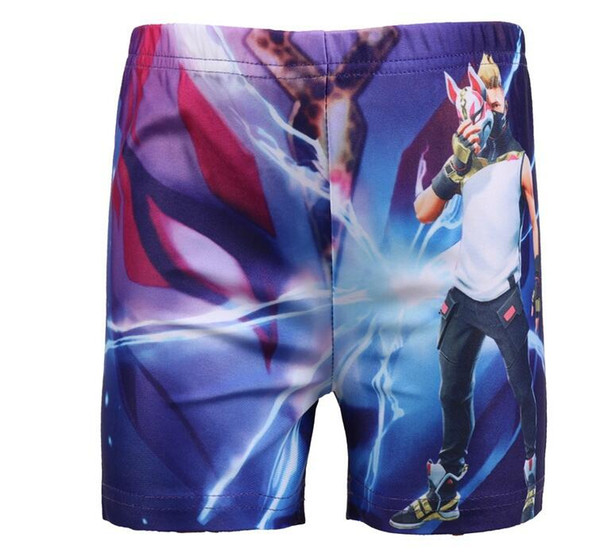 ins hot sale new design boy summer swim shorts kids boutique cartoon prints short children fashion long shorts