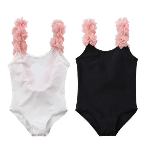 2019 new backless sexy flower version summer Toddler Baby Girl Kids Floral Backless Swimmable Swimsuit Swimwear Bathing Suit