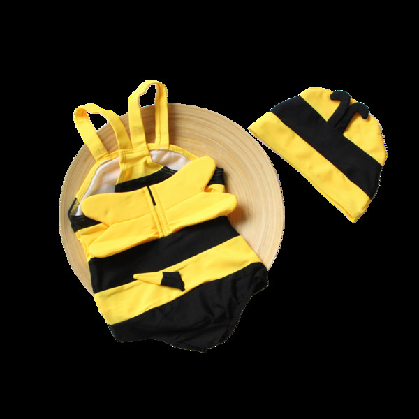 Cute honeybee children swimsuit boy girl general conjoined swimsuits baby cartoon style swimsuit boy swimwear