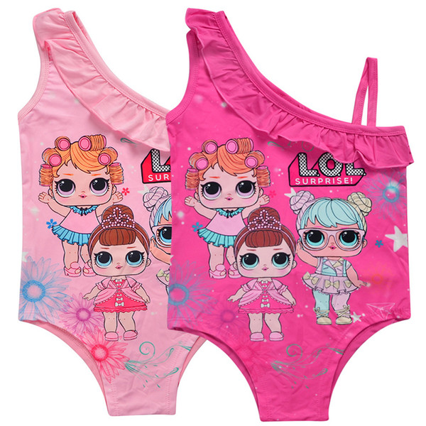 Surprise Girl Baby One-piece Swimsuit Children Summer Gauze Lace Swimwear Kids Beach Bathing Clothes Swimming Suit hot