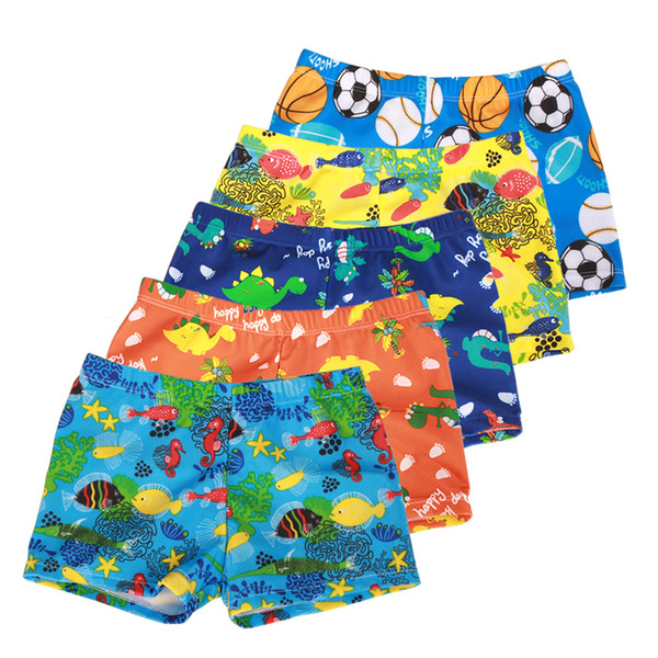 New Summer Children Pants Boys Swimming Trunks Cartoon Printing Boxers Swim Shorts Pants Swimwear Kids Trousers Boys Shorts