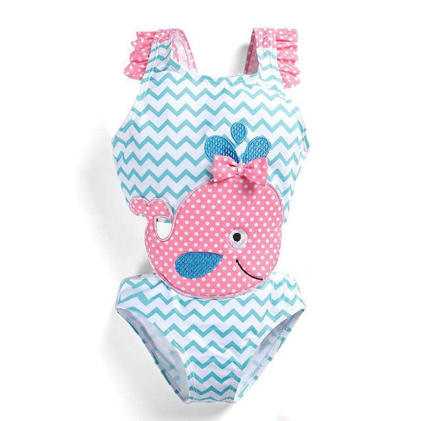 New 2019 Cute Kids Swimwear One-piece Girls Swimsuit Kids Swim Suits Girls Summer Bikini Kids Bathing Suits Child Sets Beachwear