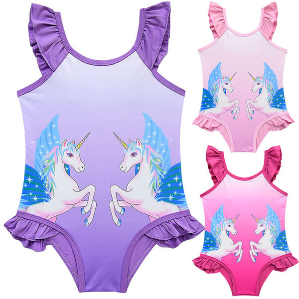 2109 The New Unicorn children swimwear for girls one piece children swimsuits lol girls swimsuit kids bathing suit 3-4-6-8 years