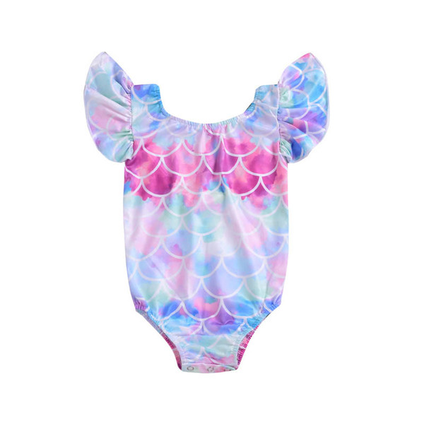 Mermaid Kids Swimwear 2019 new Girls Swimsuit One-piece Kids Bathing Suits Baby Swimwear beach Swim Suits baby Bikini A4060