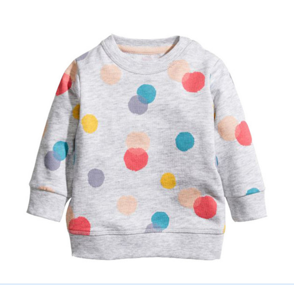 European and American style brand children's clothing wholesale autumn new girl's small cotton clothing cartoon long sleeve childr(6pcs/lot)