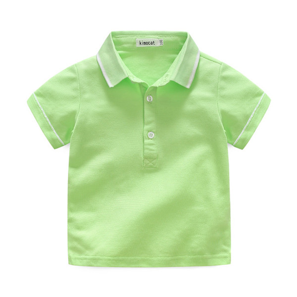 New summer children's multi-color lapel all-purpose boy T-shirt