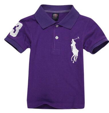 new Fashion Kids Polo t Shirt Children Lapel Short sleeves T shirt Boys Tops Clothing Brands Solid Color Tees Girls Classic Cotton T shirts