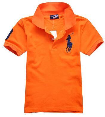 Fashion Kids Polo t Shirt Children Lapel Short sleeves T shirt Boys Tops Clothing Brands Solid Color Tees Girls Classic Cotton T shirts 029