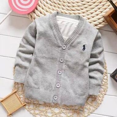 2019 Fashion New Kids Sweater Autumn Children Polo Cardigan Coat Baby Boys Girls single-breasted jacket Sweaters outer wear 871-d