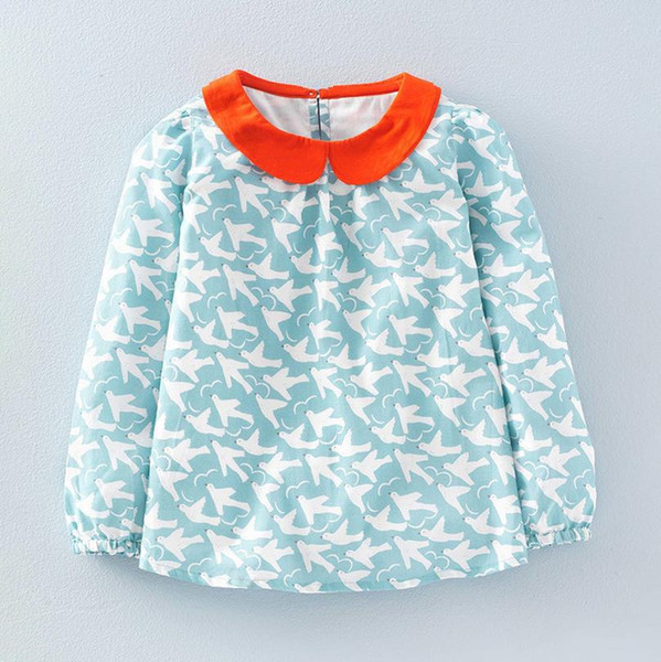 boutique costume for bebe autumn 2018 crew-neck t-shirt kids tops blouse clothes for girls pattern toddler costume Made In China Mix SIZE