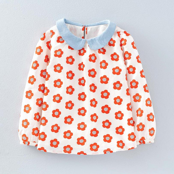 newborn baby girl clothes Dot Blouses for girls vêtements pour enfants cotton animal cotton full sleeve for spring fall children clothing