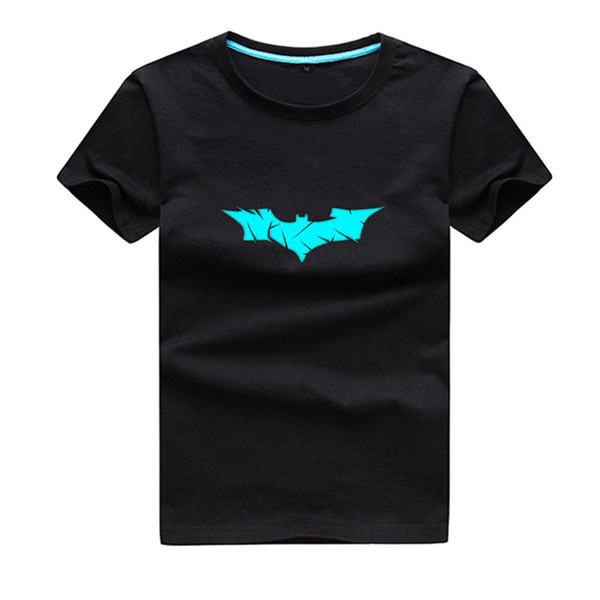 Fashion Music Print T-Shirts Children Teenager Summer Short Sleeve Fluorescence T Shirts Letter Casual Tops Lumino Tees For Boys&Girls