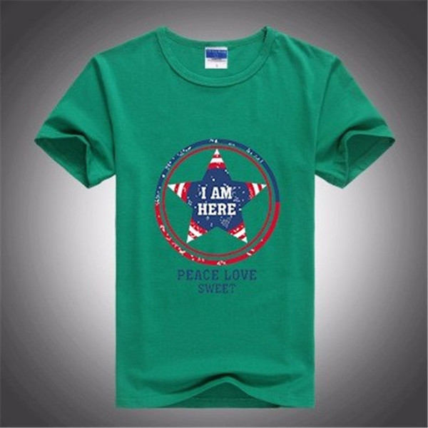 2017 Pattern T-Shirts Boys&Girl's O-Neck Collar America Super hero Captain Custom tops for boys short shirt the United States captain