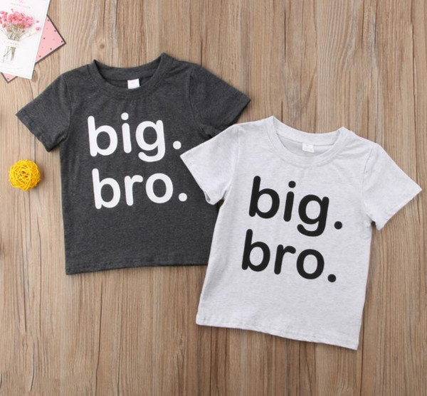 new style baby summer short sleeve shirts boy big bro cotton boutique shirts